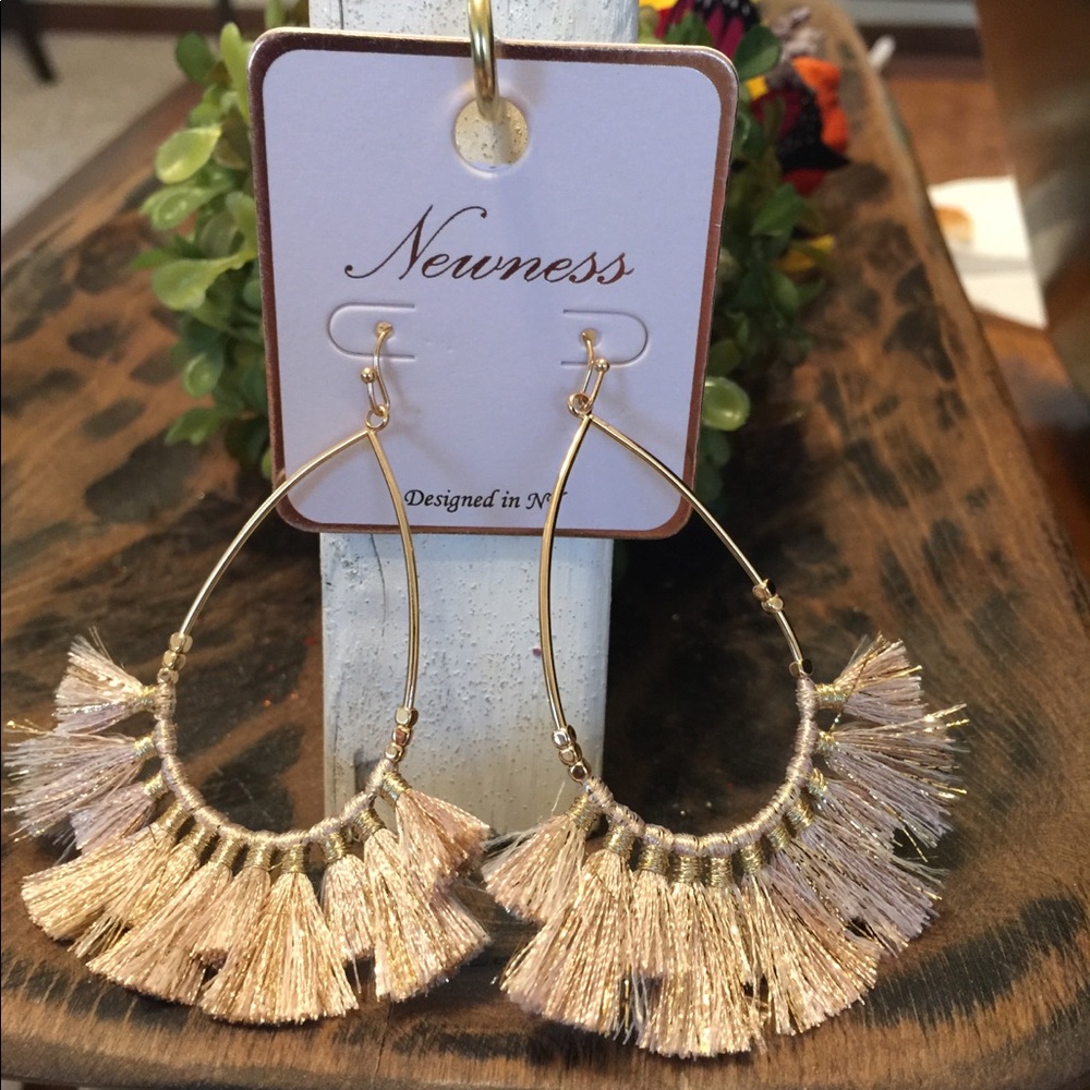 Rose gold earrings